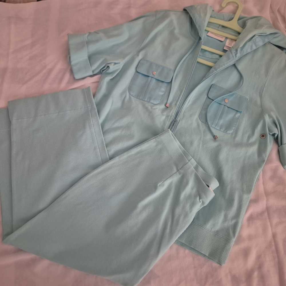 Liz Claiborne Blue Jumpsuit Relaxed Fit